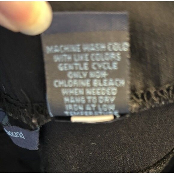 Westbound Woman’s Shorts Size 16 Black Cuffed At Legs 10.5 Rise Stretch - Picture 5 of 6